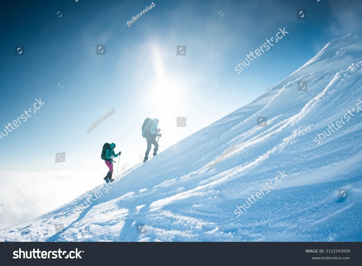 snowshoeing